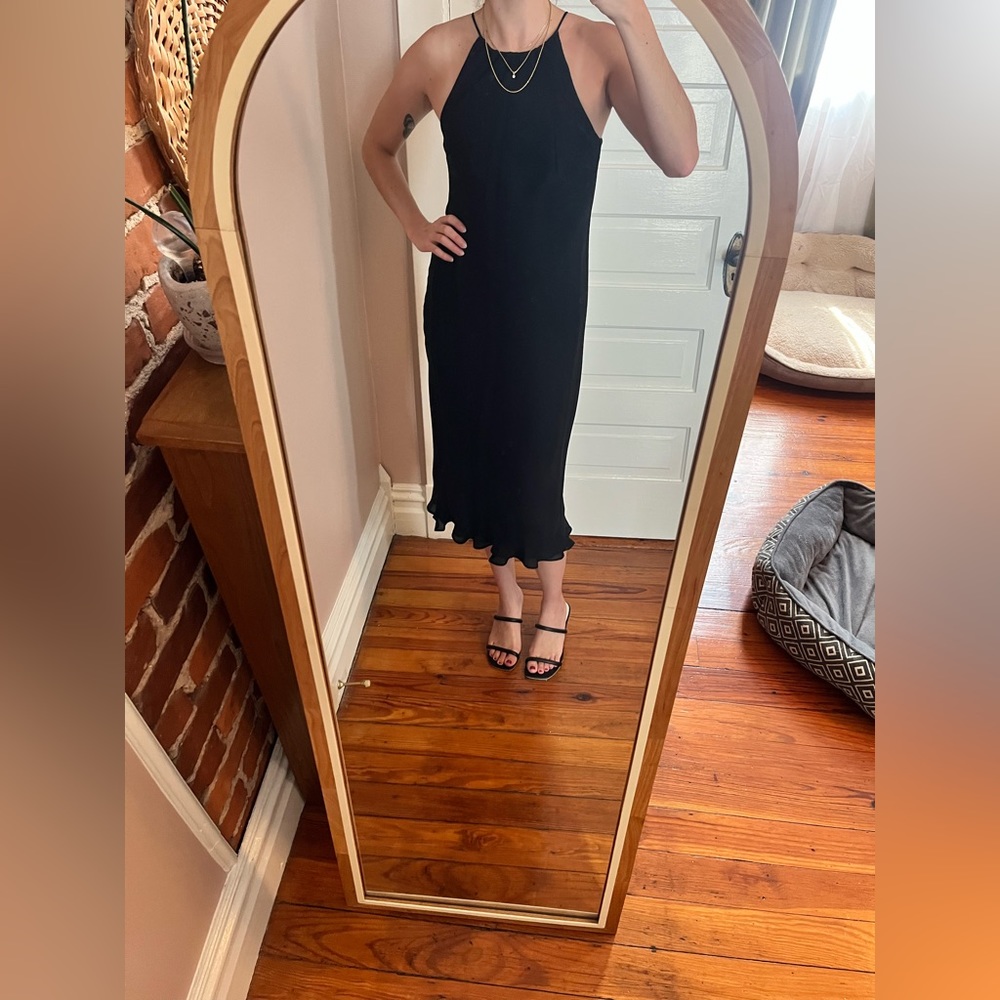 Vintage Ann Taylor Silk Little Black Dress